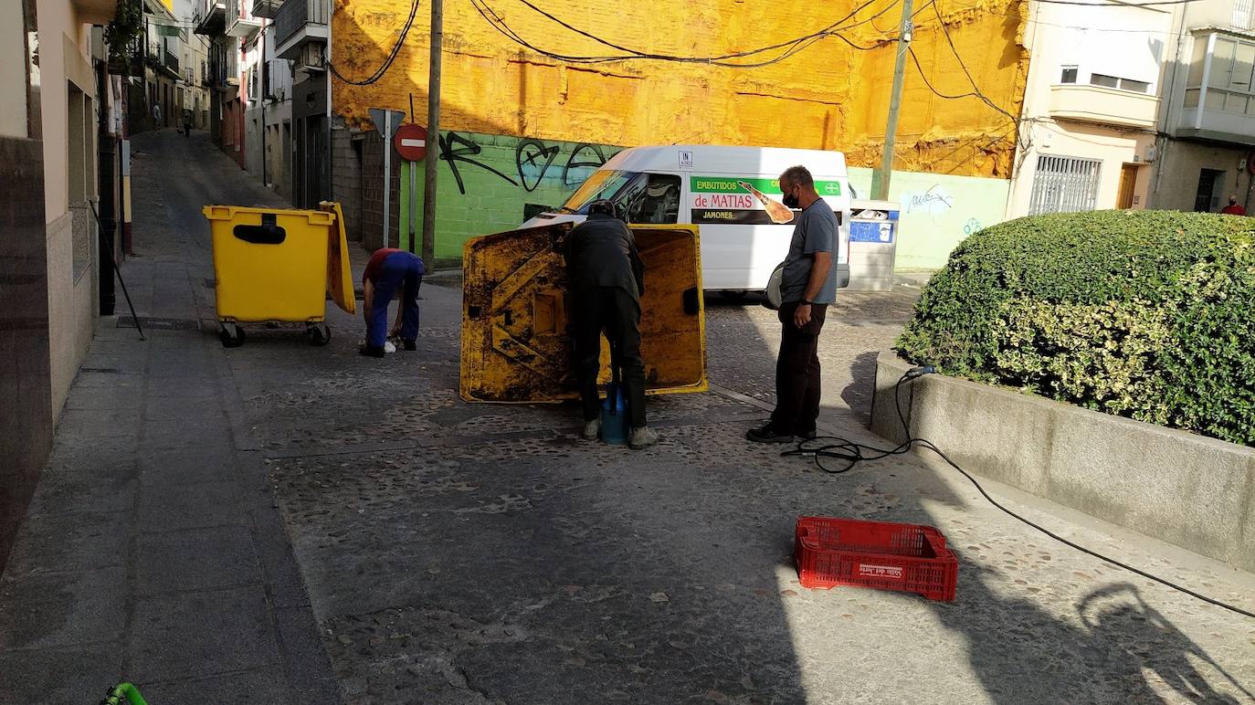 Limpieza y desinfecciones de los contenedores durante la anterior campaña.