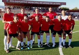 El Jaraíz con la nueva equipación en su debuto nacional.