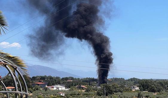 Declarado un incendio en el punto limpio de Jaraíz