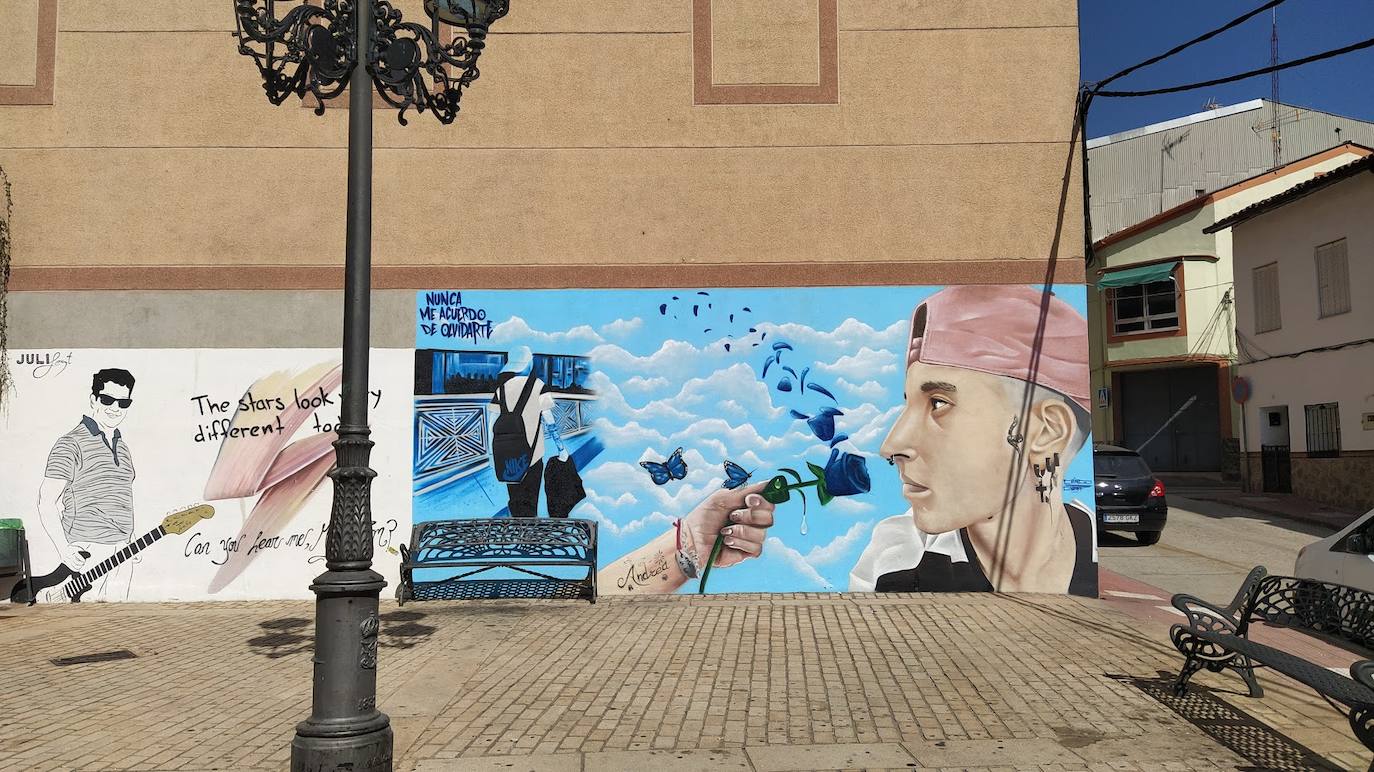 Andrea Ciriero García, la joven jaraiceña fallecida este año, recordada en un mural