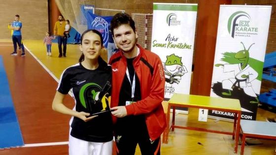 Andrea Corrales Delgado, campeona de Extremadura de Karate