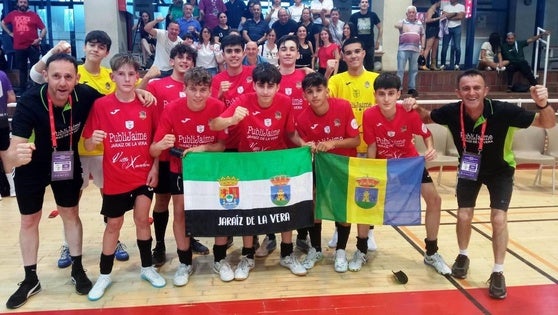 EL CD Jaraíz Fútbol Sala Cadete, entre los diez mejores equipos de España