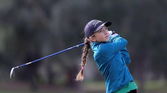 Carlota Burcio Macías, en el Campeonato de España Infantil de Golf