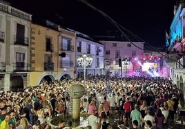 Uno de los conciertos del pasado año en la plaza Mayor.