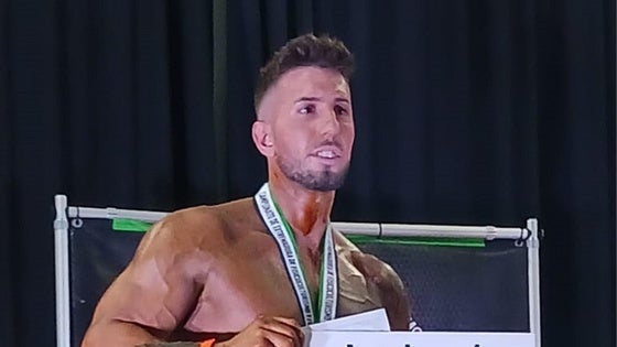 Jesús Labrador, subcampeón de Extremadura de Fisicoculturismo