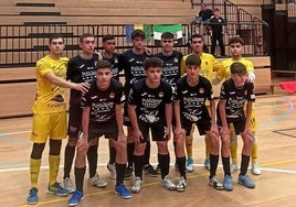 El equipo jaraiceño que jugó en Leganés.