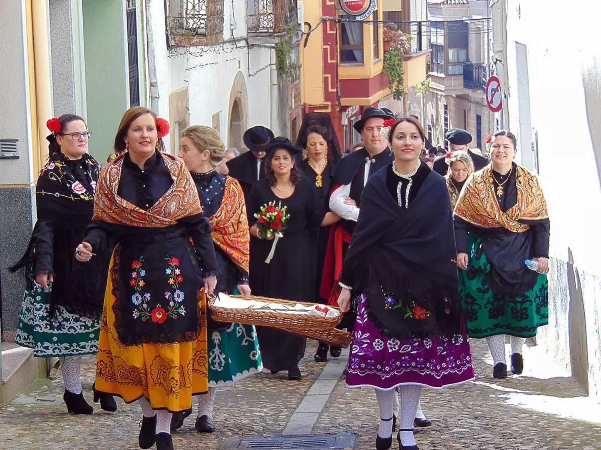 Recreación de la boda tradicional el 'Domingo Gordo'.