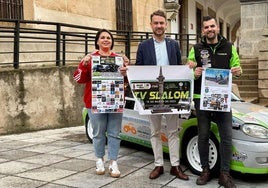 Cintia Gómez, Luis Miguel Núñez y Maikel Sánchez durante la presentación.