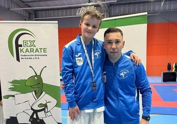 Dos podios para el Club de Karate Jaraíz en el Campeonato de Extremadura Infantil