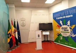 La sala de prensa del Ayuntamiento, recientemente estrenada.