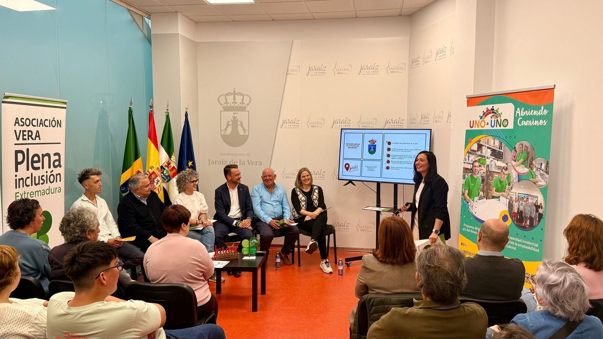 Cristina García explicando el proyecto.