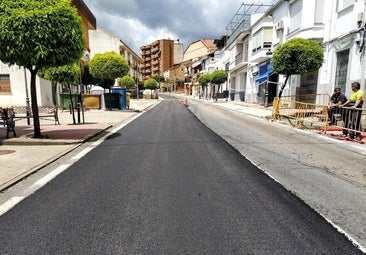 Comienza el arreglo del firme del tramo urbano de la carretera EX-392