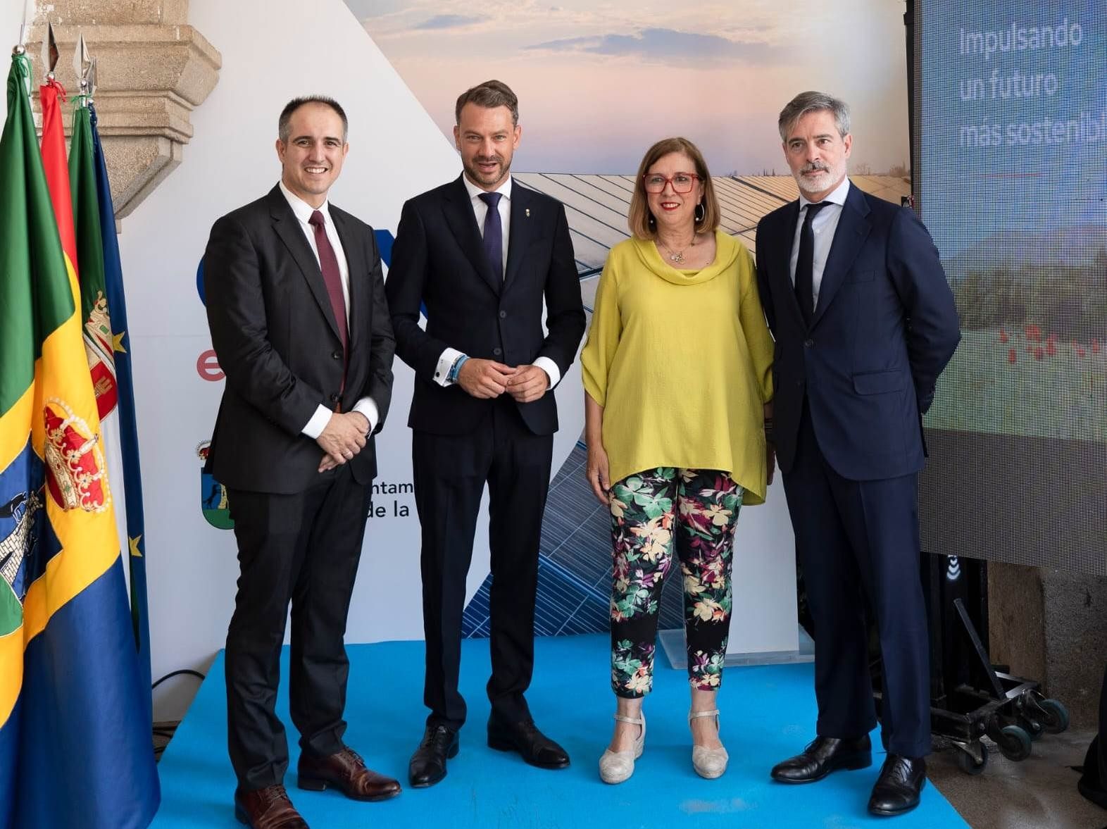 Fabián Pérez, Luis Miguel Núñez, Mercedes Morán y Nacho Moreno durante la presentación.