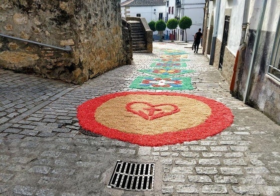 Arte efímero en Jaraíz para celebrar el Corpus