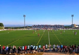 La pasada temporada durante el transcurso de un partido liguero en el policeportivo municipal.