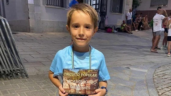Pablo Muñoz, campeón prebenjamín del Circuito Popular de la Vera