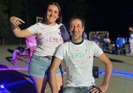 Nerea y Berti en otro concierto celebrado en la villa jaraiceña.