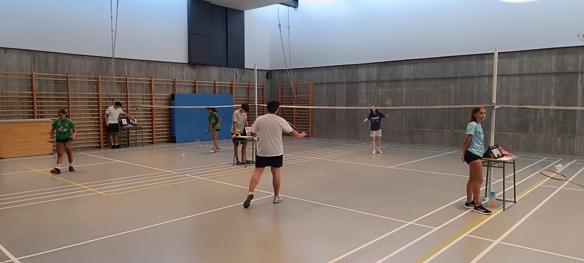Torneo de ferias de bádminton celebrado recientemente en Jaraíz, una de las modalidades ofertadas.
