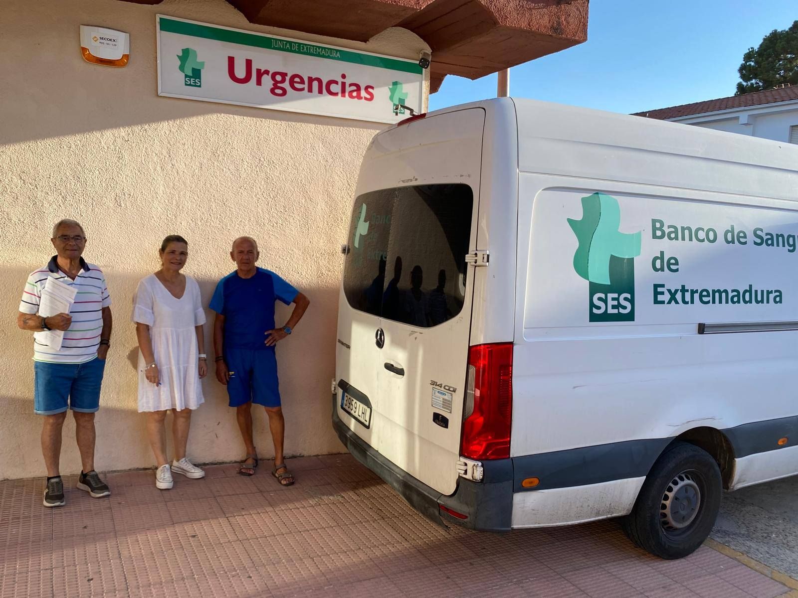 Los voluntario jaraiceños de la Hermandad de Donantes de Sangre del Hospital Virgen del Puerto.
