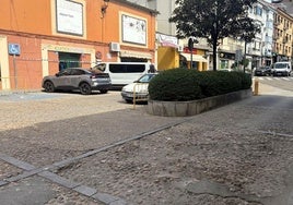 Plazoleta Enciso, en la que se va a reparar parcialmente el pavimento.