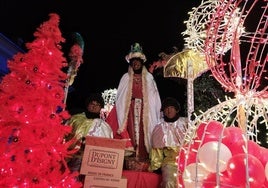 Baltasar y su séquito en su carroza el pasado año.