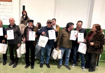 Pedro M. Calero y Luis García, ganadores del XIX concurso de vino de pitarra de Jaraíz