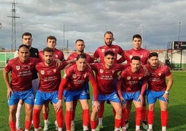 El CF Jaraíz en el campo del Gévora.