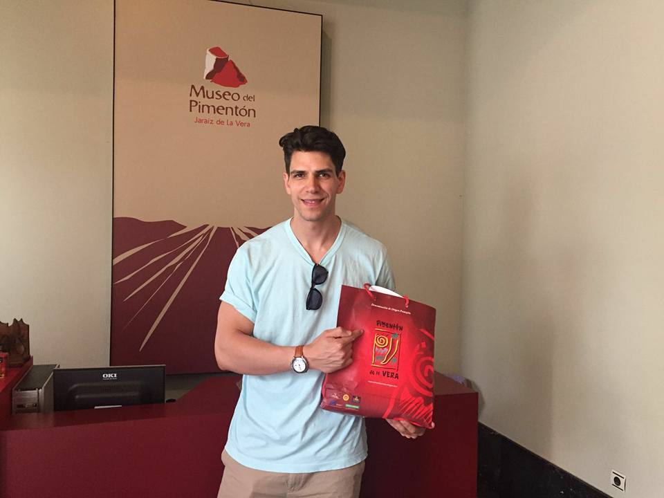 Diego Matamoros, en el Museo del Pimentón.