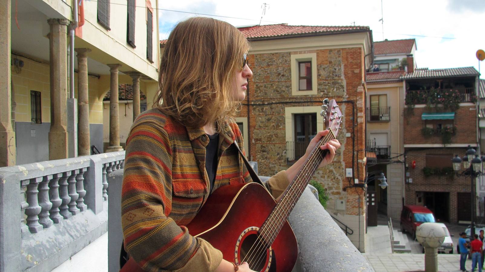 BambiKina, en los soportales de la Plaza Mayor.