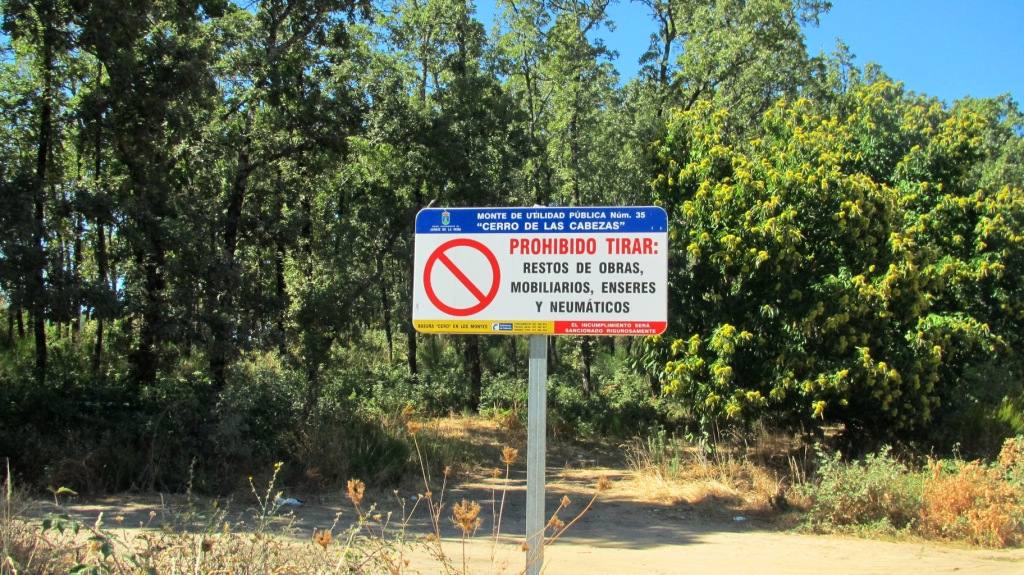 Cartel de prohibición.