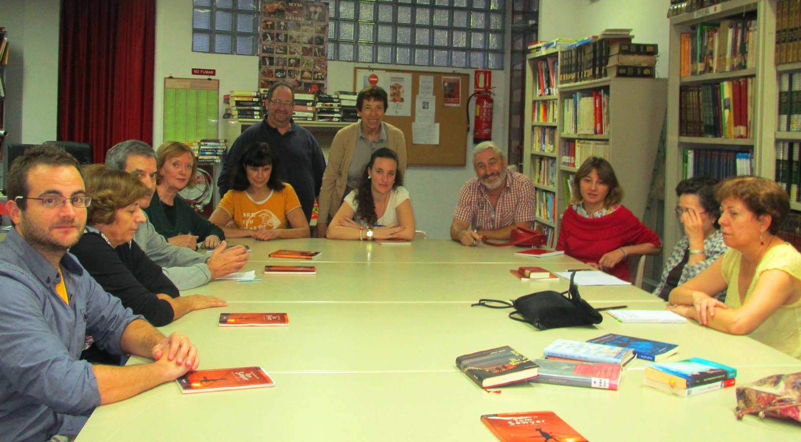 Club de lectura de la biblioteca.