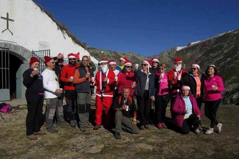 Celebración en el refugio.