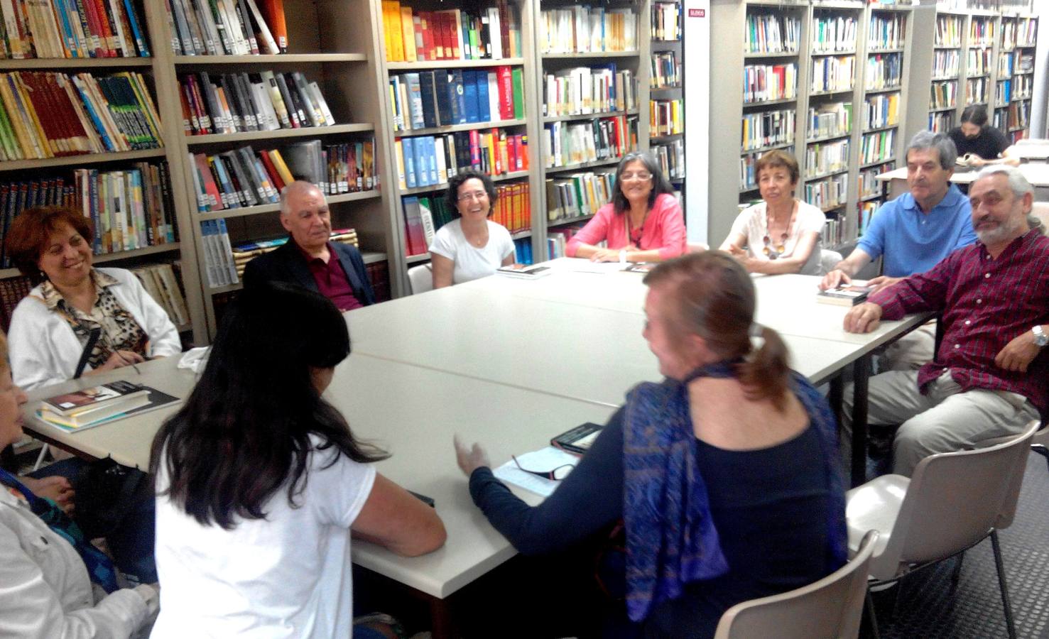 Reunión del club de lectura.