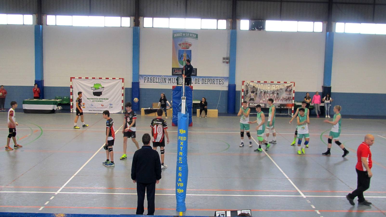 Actividades en el pabellón.