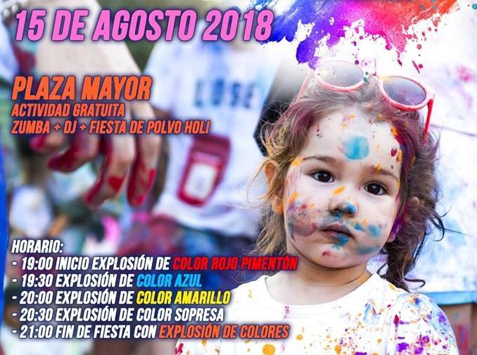 La Plaza Mayor acoge la ‘Fiesta de los colores’
