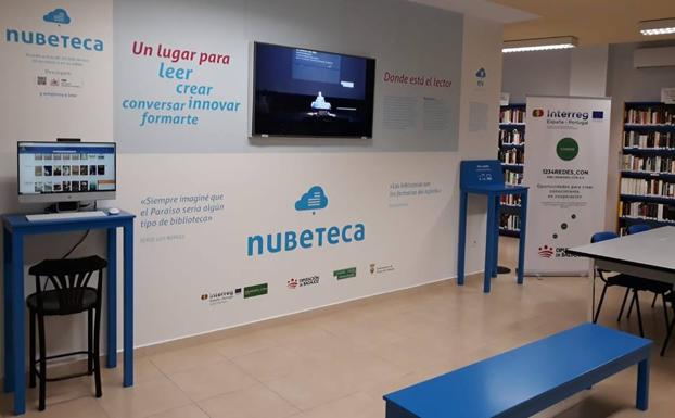 Espacio Nubeteca e Fuente del Maestre.