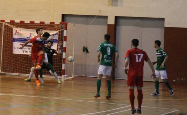 Imagen del partido final del Jerez Futsal la fase de ascenso a Segunda B.