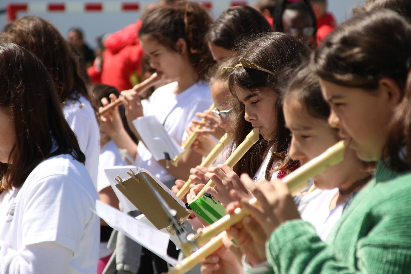 El Colegio 'Sotomayor y Terrazas' ha celebrado, esta mañana, su III Certamen escolar de bandas, organizado por el área de Música de este centro educativo, bajo la dirección de la maestra Loli Guzmán. A las puertas de la Semana Santa de Jerez, la actividad ha tenido como objetivo acercar la música a los niños y trabajar con ellos los sones que acompañan esta celebración. Esta edición ha contado, también, con la participación de alumnos del Colegio de Educación Especial 'Nuestra Señora de Aguasantas', la Agrupación Musical 'Nuestro Padre Jesús Nazareno', la Banda de CC. y TT. de 'Nuestra Señora del Rosario' y la Agrupación Musical 'Maestro Sousa'. Además, como novedad, se ha realizado un desfile previo por las calles del popular 'Barrio Alto'.