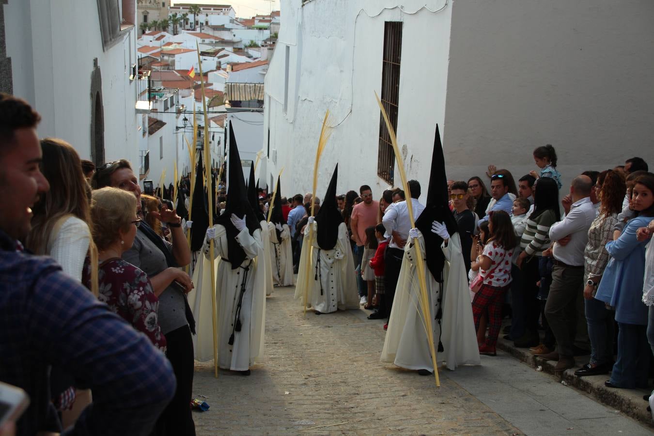 Jerez de los Caballeros vivió, ayer, sus primeros pálpitos de alegría y emoción al paso de 'La Borriquita' y 'Nuestra Señora del Rosario'. La Cofradía de 'Santo Domingo de Guzmán y Nuestra Señora del Rosario' fue la encargada de abrir los desfiles procesionales de la Semana de Pasión jerezana, convirtiéndose, así, en la primera cofradía en aunar fervor y devoción por las calles del municipio.