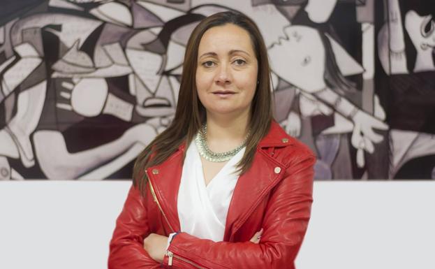 Virginia Borrallo Rubio, candidata del PSOE a la Alcaldía de Jerez de los Caballeros.