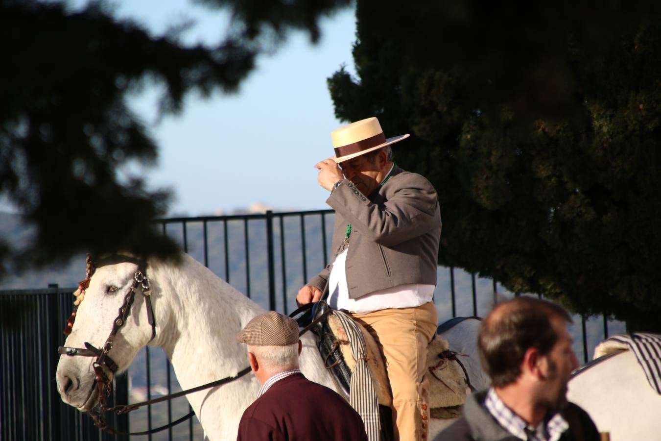 Romeros, carrozas y caballistas han acompañado, esta mañana, en procesión, al Simpecado de Nuestra Señora de Aguasantas, Patrona de Jerez de los Caballeros, hasta la ermita consagrada a su nombre. Durante el camino, no han faltado las perrunillas, la copa de anís, el acompañamiento musical del tamborilero de la Hermandad de La Algaba, Ramón Barragán, y los cánticos y bailes de algunos romeros. Un día de júbilo, convivencia y devoción a Nuestra Señora de Aguasantas que culminará, esta tarde, a las 20 horas, con el rezo del Santo Rosario en la citada ermita y el canto de la Salve a la Virgen.