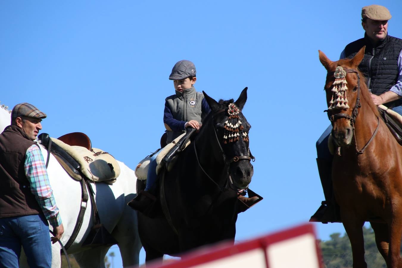 Romeros, carrozas y caballistas han acompañado, esta mañana, en procesión, al Simpecado de Nuestra Señora de Aguasantas, Patrona de Jerez de los Caballeros, hasta la ermita consagrada a su nombre. Durante el camino, no han faltado las perrunillas, la copa de anís, el acompañamiento musical del tamborilero de la Hermandad de La Algaba, Ramón Barragán, y los cánticos y bailes de algunos romeros. Un día de júbilo, convivencia y devoción a Nuestra Señora de Aguasantas que culminará, esta tarde, a las 20 horas, con el rezo del Santo Rosario en la citada ermita y el canto de la Salve a la Virgen.