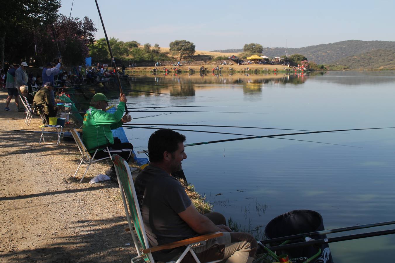 Francisco Pérez Caballo ha sido el ganador, este domingo, del tradicional Concurso de Pesca 'Charca de la Albuera' que este año 2019 ha alcanzado su 301 aniversario. Pérez ha logrado una peso total de captura de tencas de 11'380 kilogramos, casi una proeza teniendo en cuenta la dificultad de la mayoría de los cerca de 200 participantes que se han dado cita en este evento, para pescar la especie protagonista del mismo. José Antonio Flores Matamoros ha sido el segundo clasificado y primero de la zona C con 10`180 kilos de tenca; el tercer puesto y primero de la zona B ha sido para Juan José Sánchez Garrido con un peso de 4`980 kilos y el cuarto y primero de la zona A ha sido Antonio Galván Guerrero con una captura de poco más de 3 kilos de tencas.