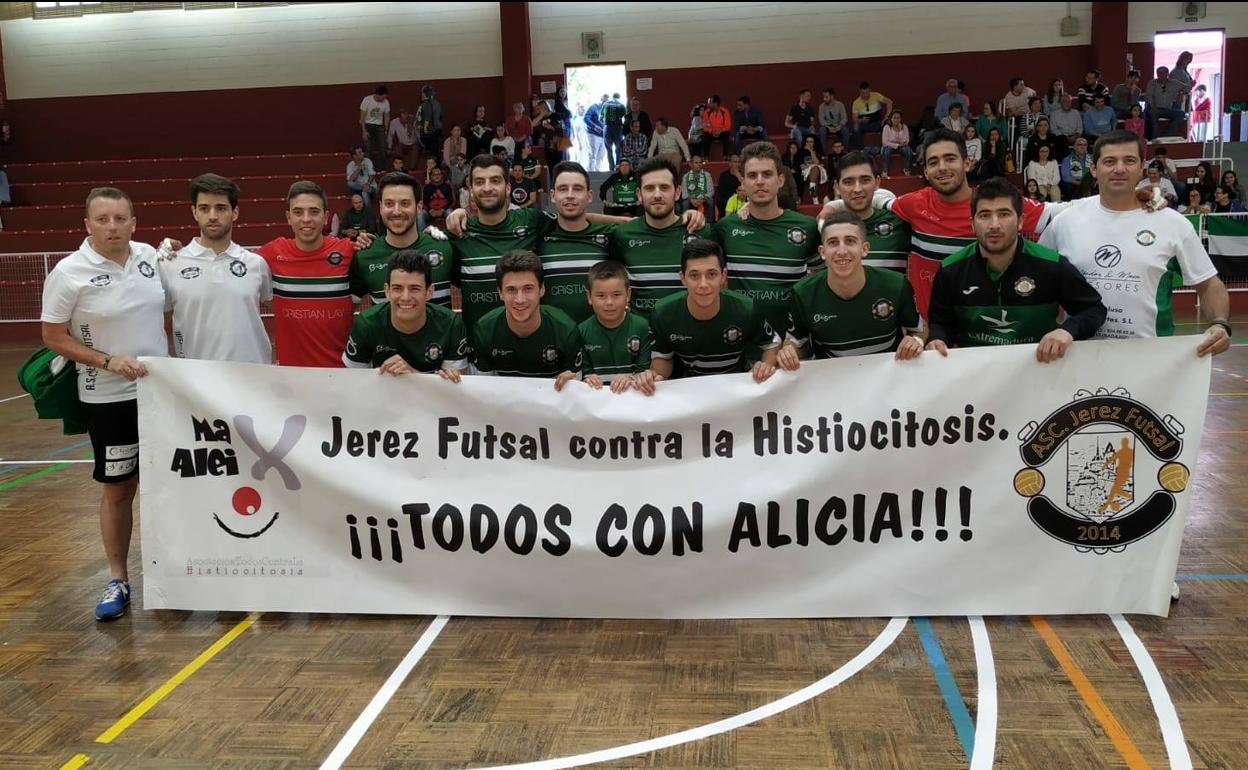 El equipo de la Asociación Jerez Futsal sigue sumando su solidaridad a esta causa.