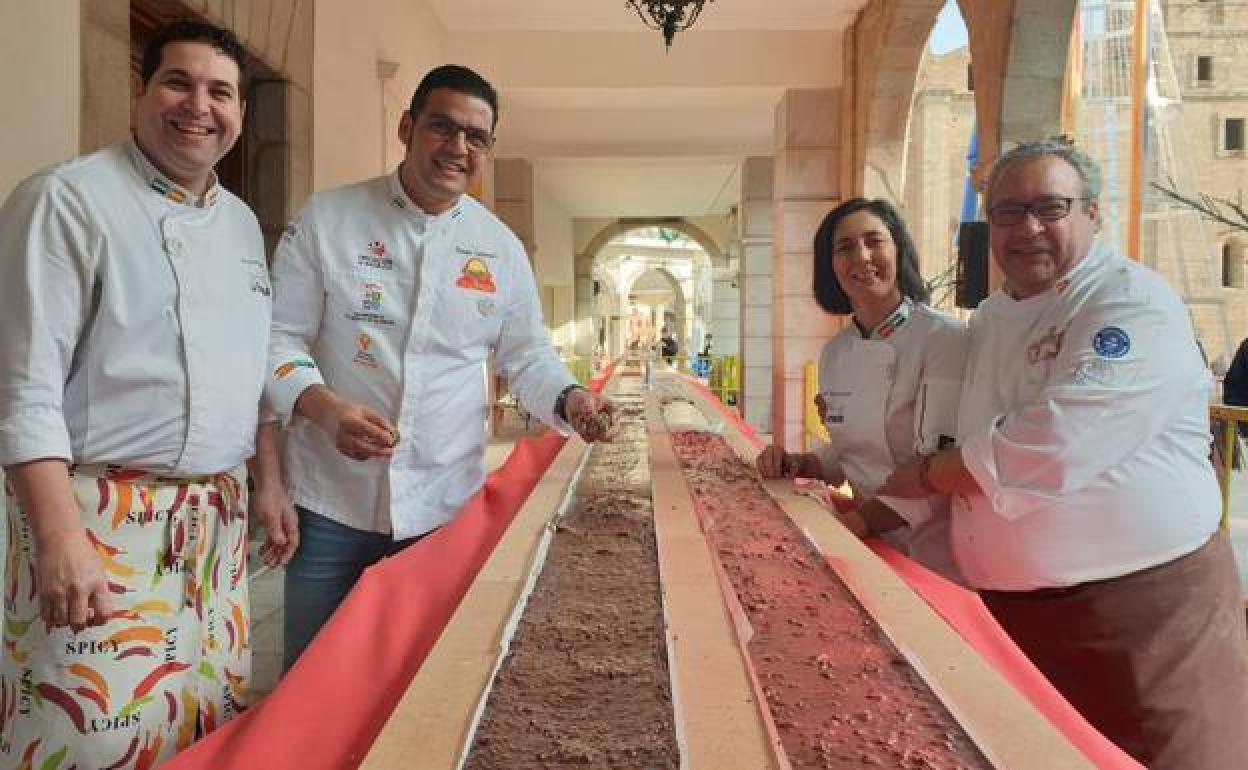 Los artífices del récord.