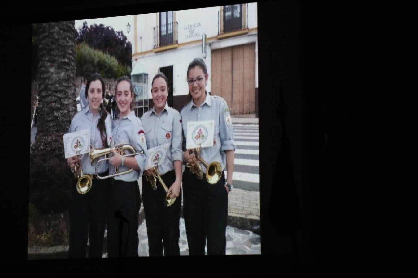 La Agrupación Musical 'Maestro Sousa' interpretando una de las Marchas de su repertorio para esta Semana Santa.