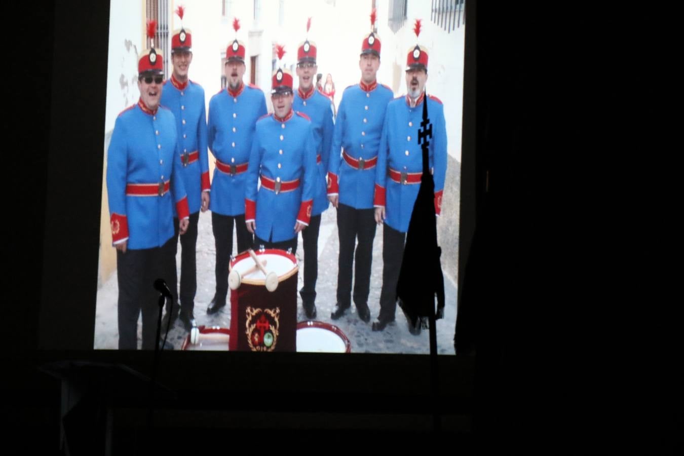 La Agrupación Musical 'Maestro Sousa' interpretando una de las Marchas de su repertorio para esta Semana Santa.
