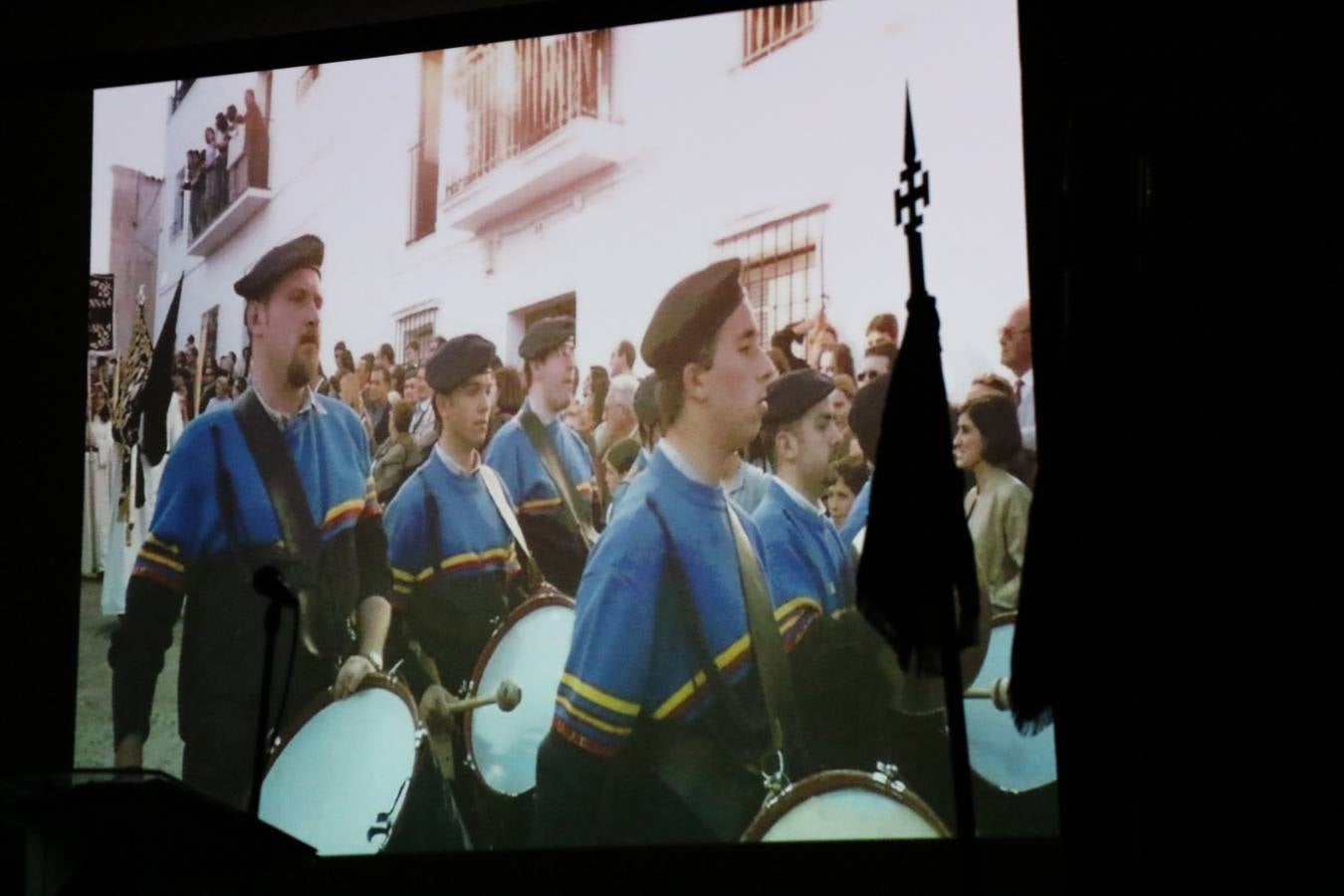 La Agrupación Musical 'Maestro Sousa' interpretando una de las Marchas de su repertorio para esta Semana Santa.