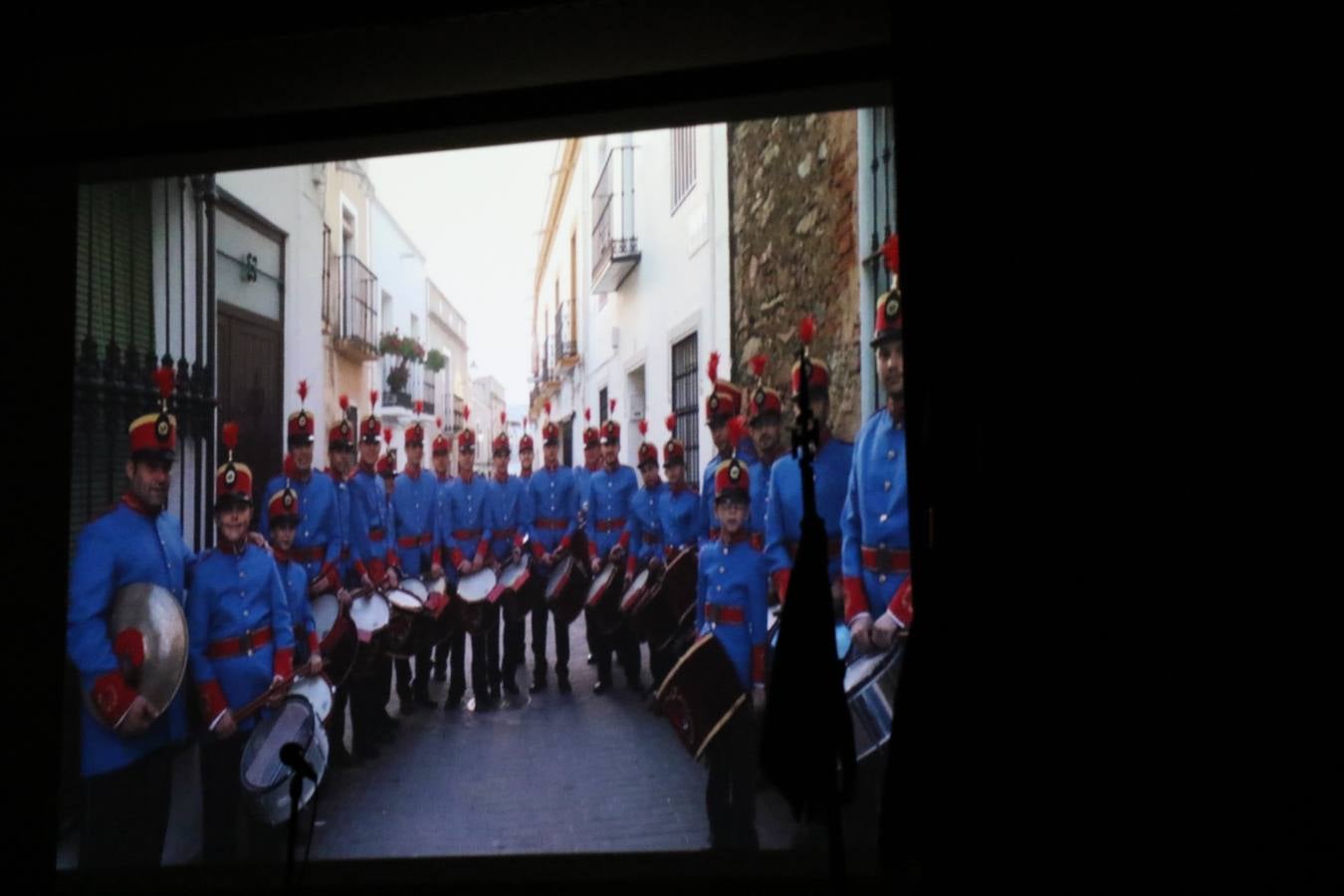 La Agrupación Musical 'Maestro Sousa' interpretando una de las Marchas de su repertorio para esta Semana Santa.