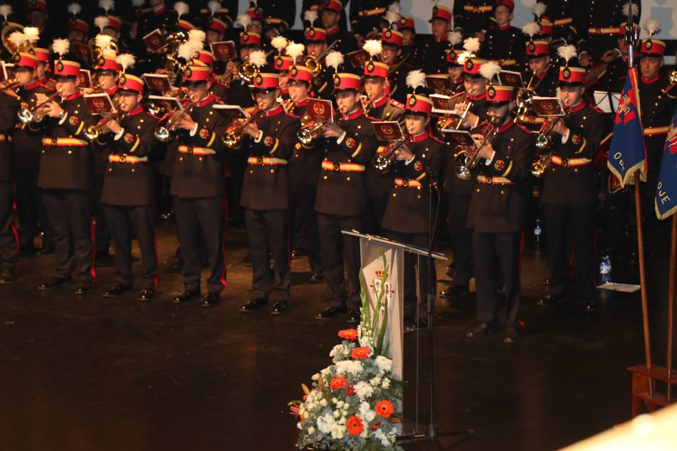 La Agrupación Musical 'Maestro Sousa' interpretando una de las Marchas de su repertorio para esta Semana Santa.